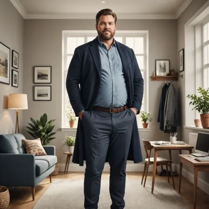 Как одеть мужчину с животом: стильные образы для полных