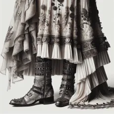 Вечернее платье с сапогами: Современный тренд или вызов моде?